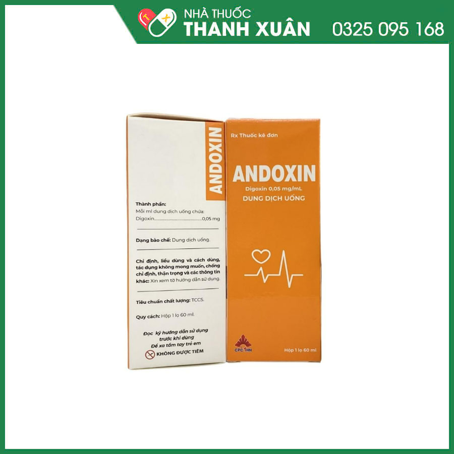 Andoxin giúp kiểm soát suy tim mạn tính có rối loạn chức năng tâm thu, suy tim kèm rung thất, loạn nhịp tim, đặc biệt là rung nhĩ, cuồng nhĩ